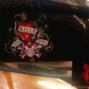 ed hardy makeup/toiletry bag